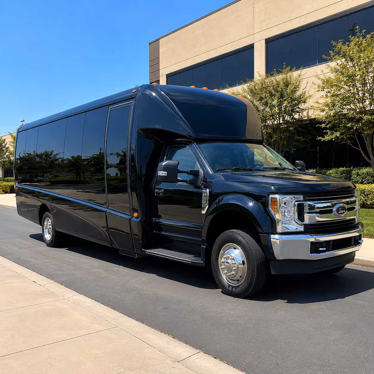 charter buses for large santa maria prom groups heading out in style