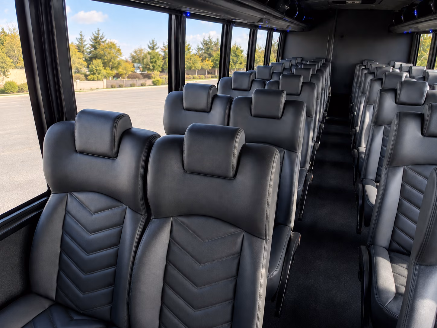 santa maria 15 passenger minibus inside