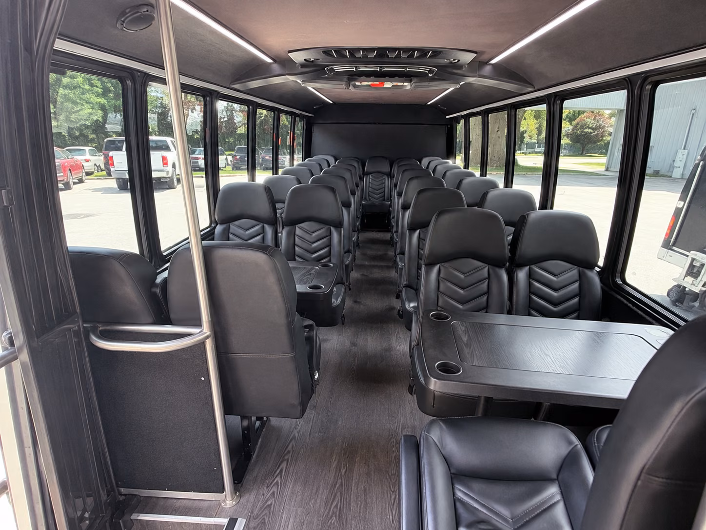 santa maria 18 passenger minibus inside