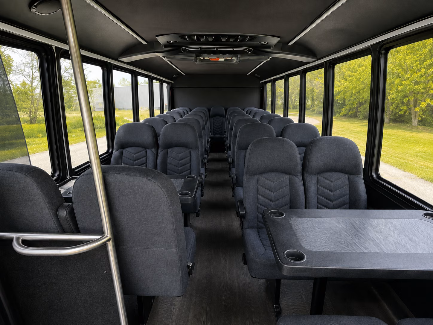 santa maria 20 passenger minibus interior