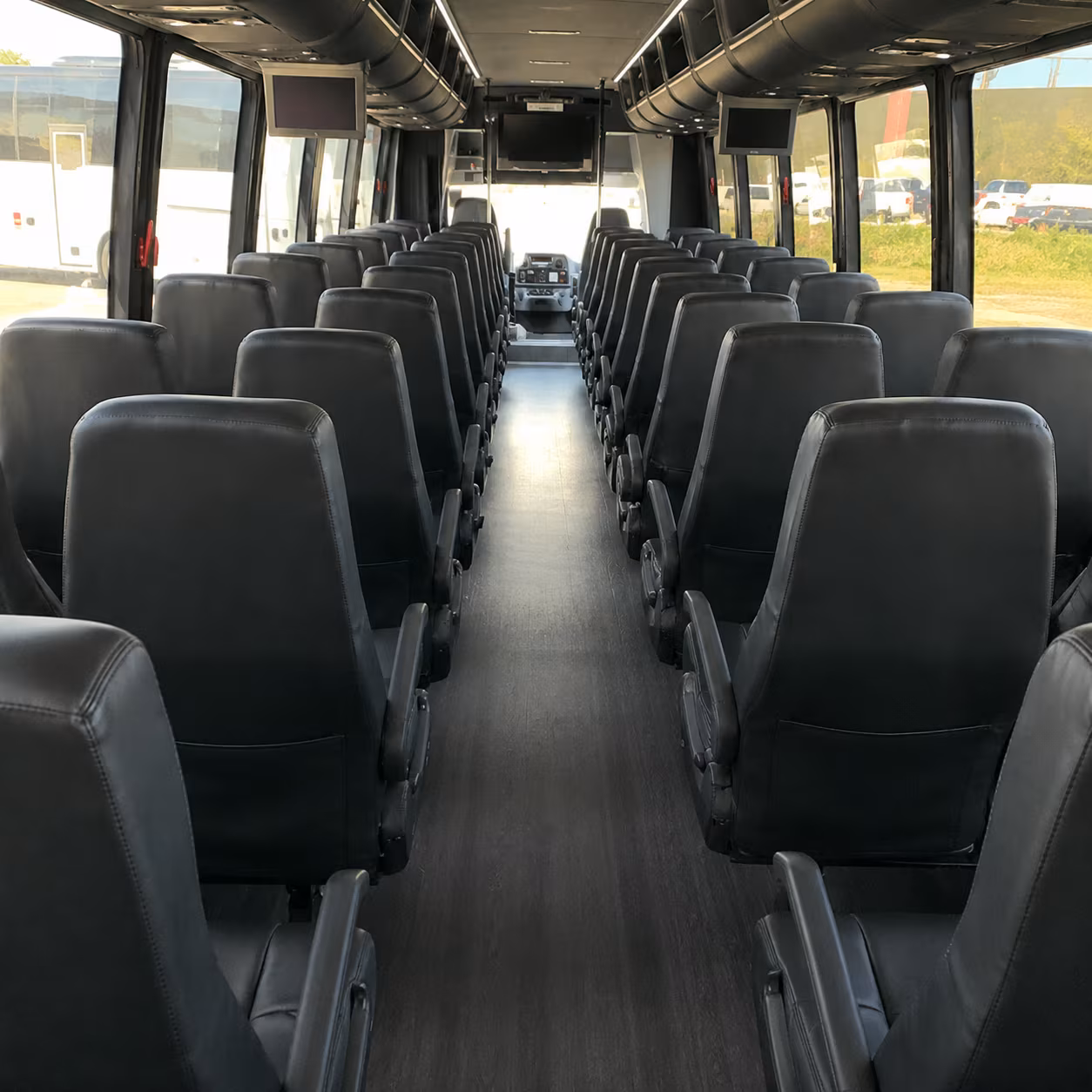 santa maria 25 passenger minibus interior