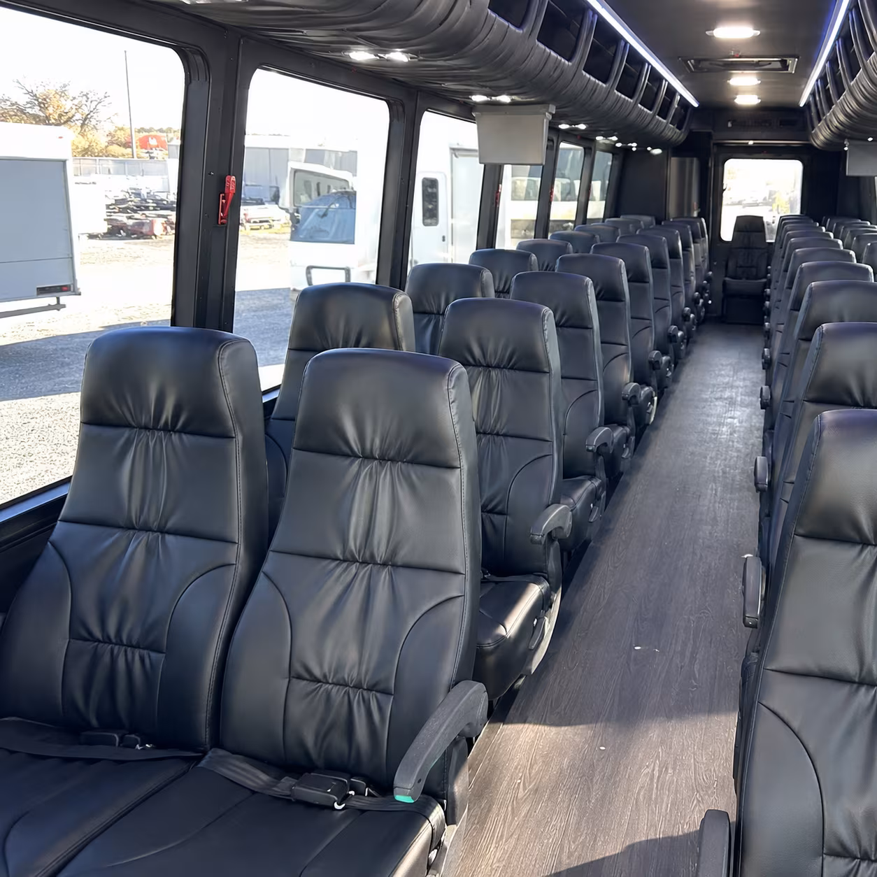 santa maria 28 passenger minibus inside