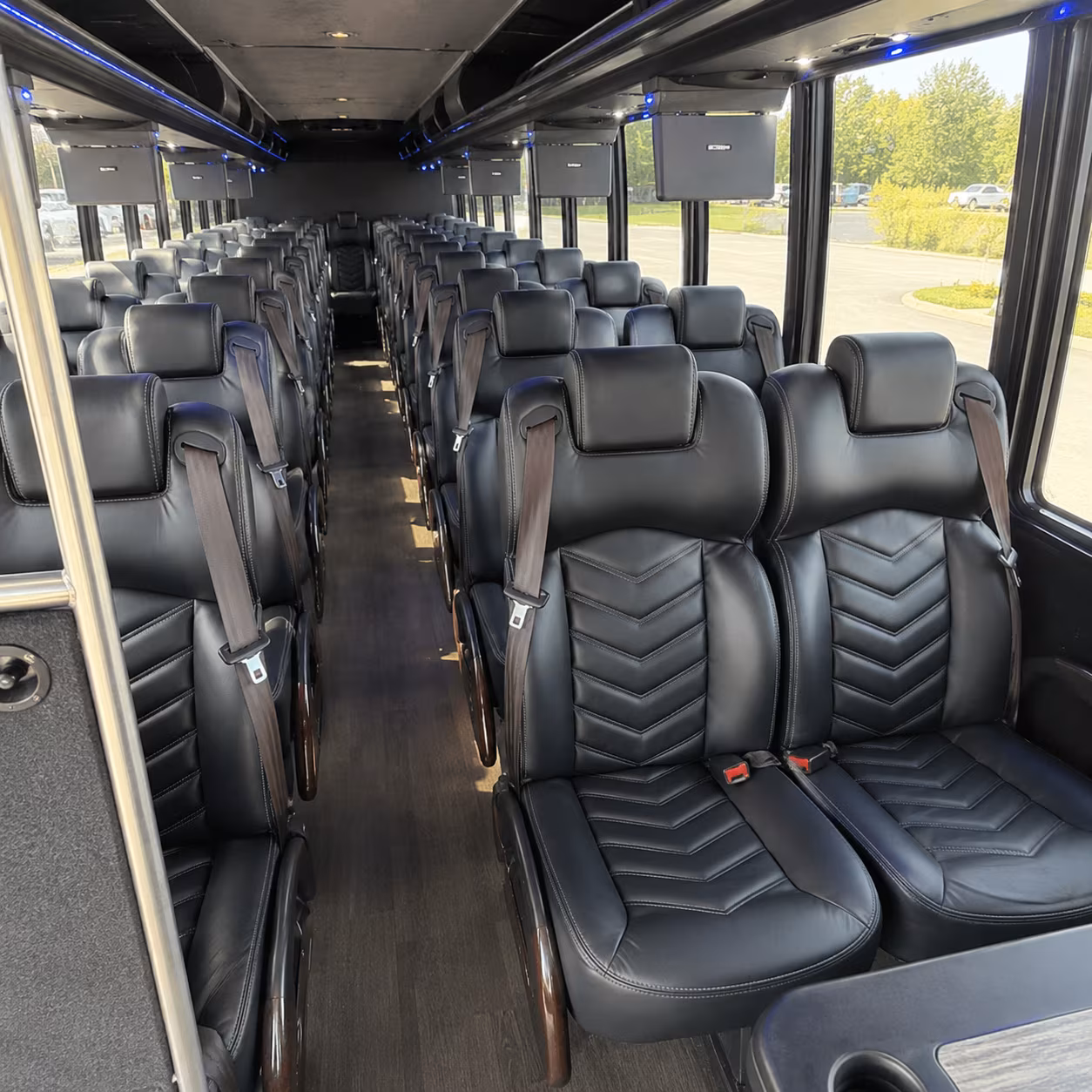 santa maria 30 passenger minibus inside