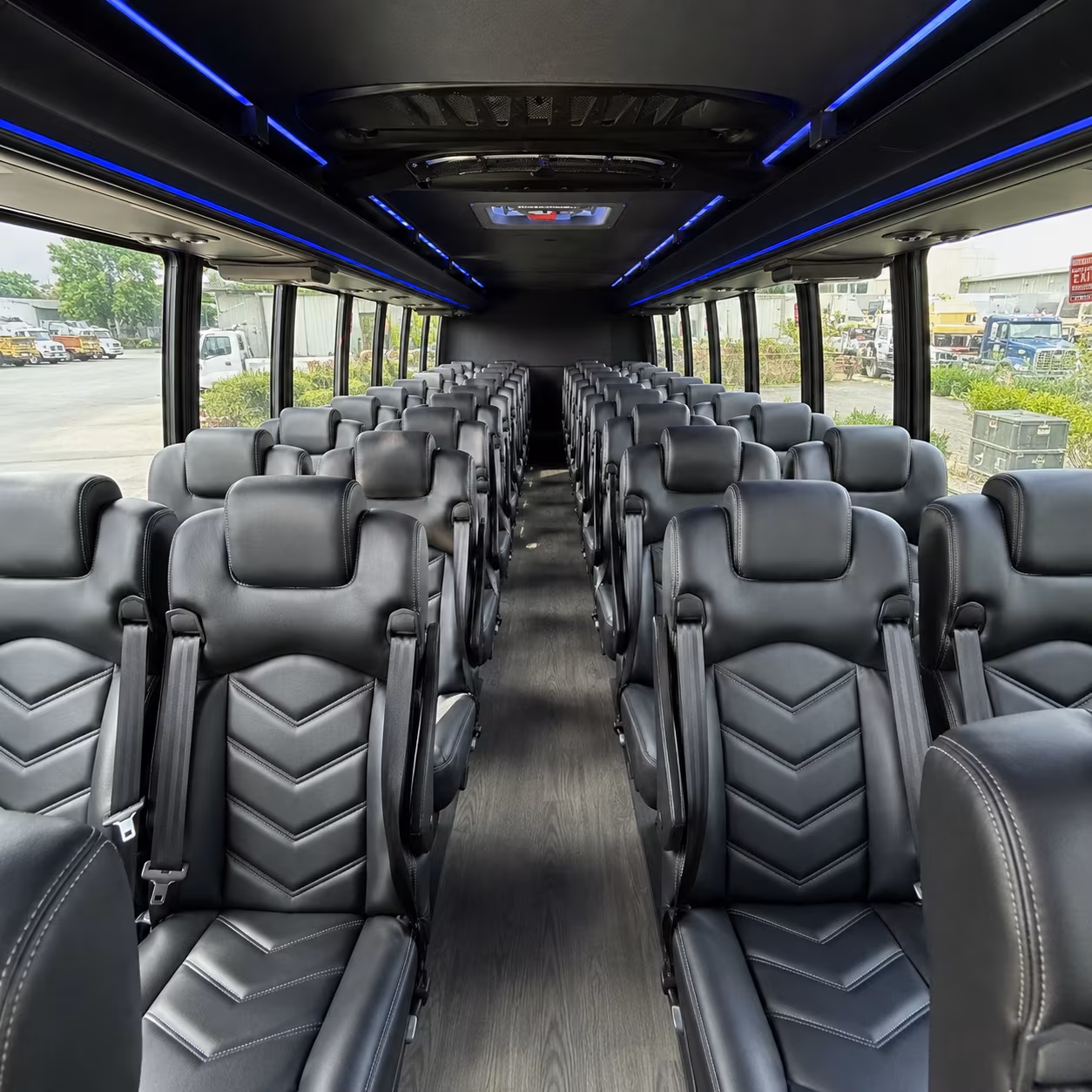 santa maria 35 passenger minibus inside