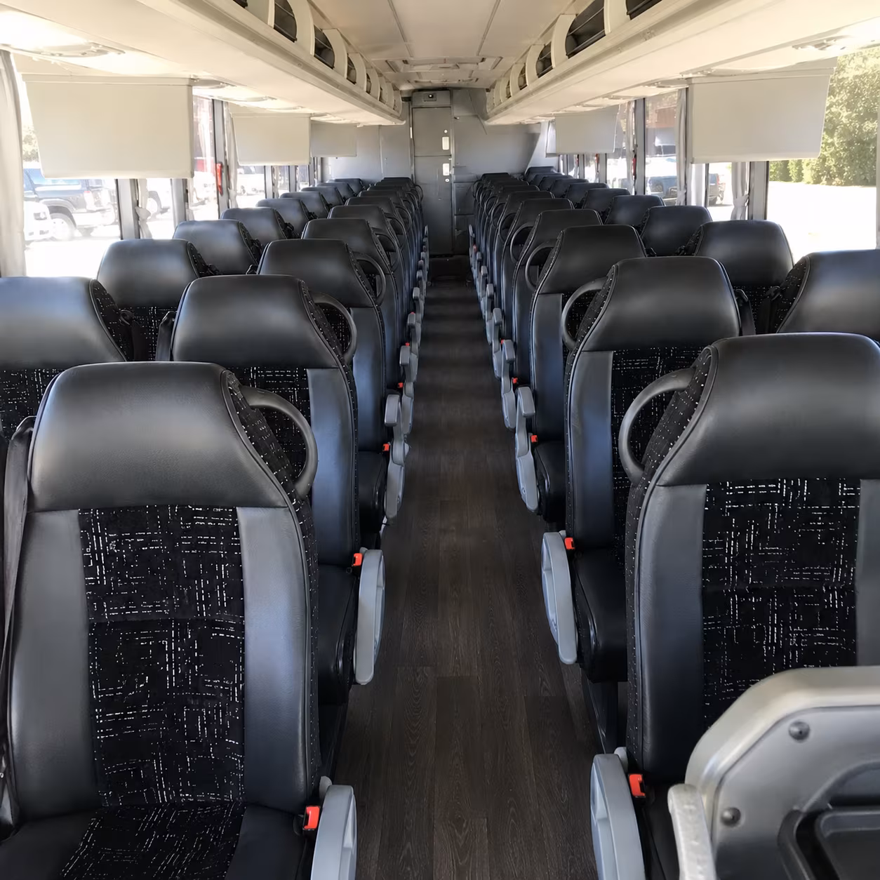 santa maria 56 passenger charter bus inside