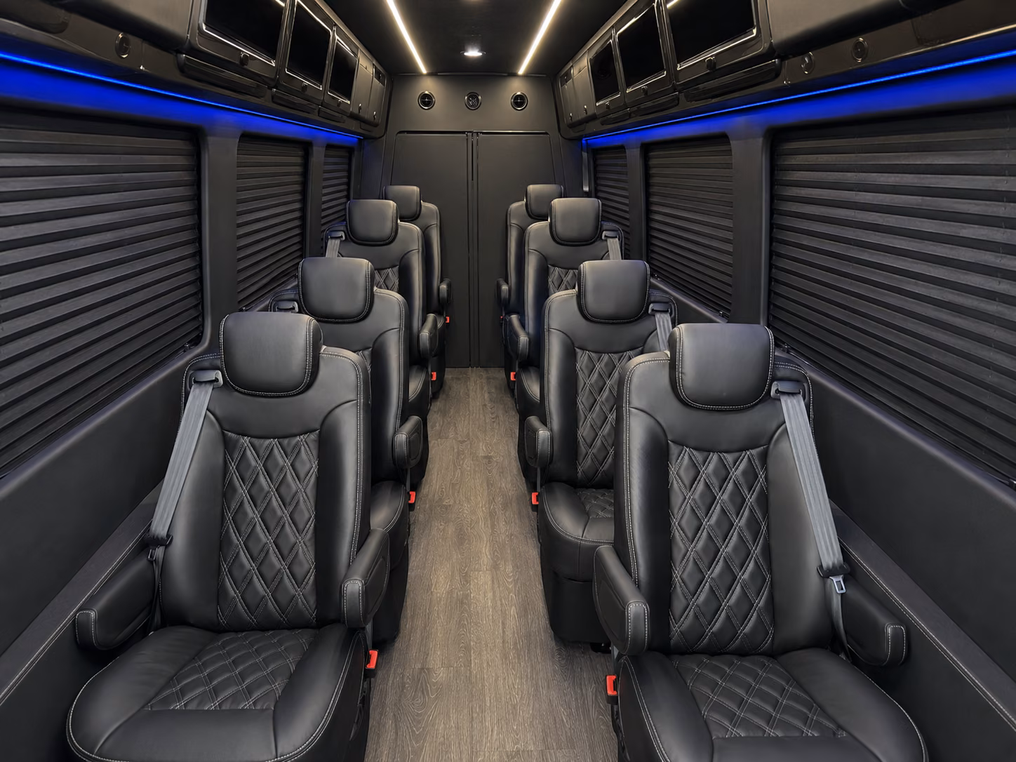 santa maria sprinter van with driver interior