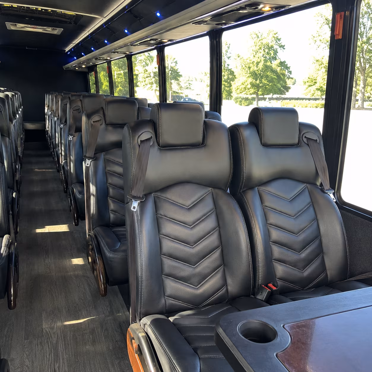 shuttle buses for santa maria wedding guests between hotels and venues